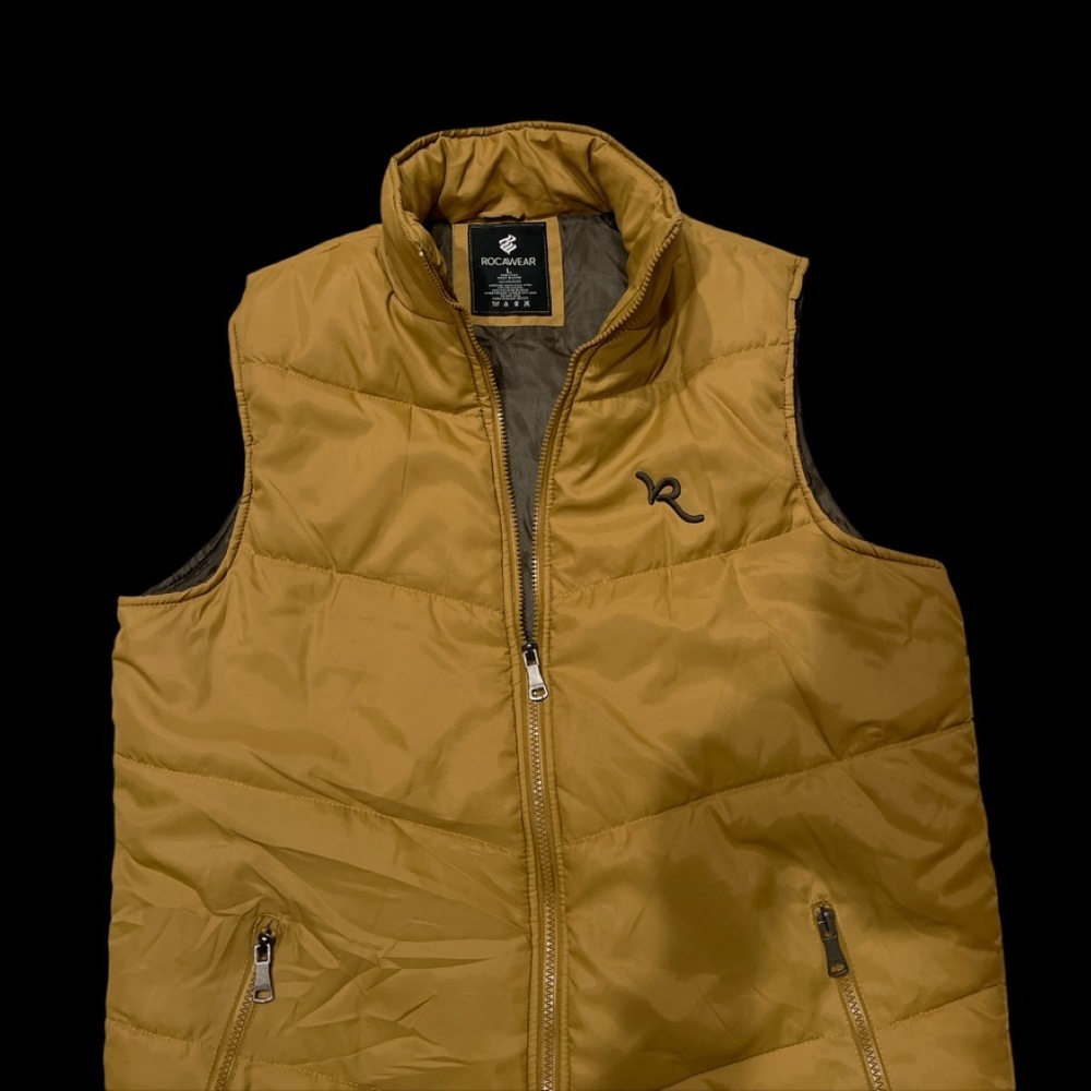 COPY - NWOT ROCAWEAR lightweight mens quilted vest Large - Picture 3 of 6